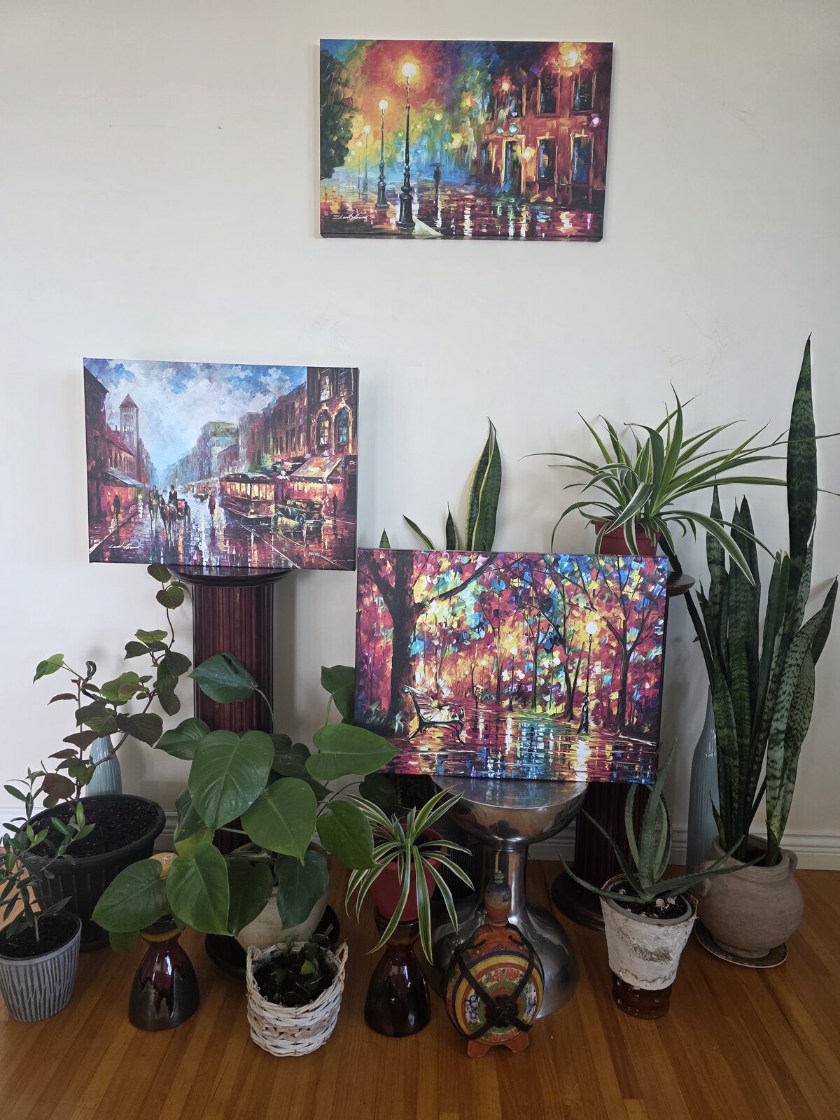 Curated Afremov Triptych